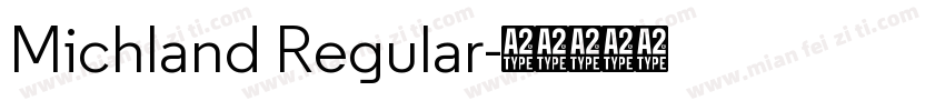 Michland Regular字体转换